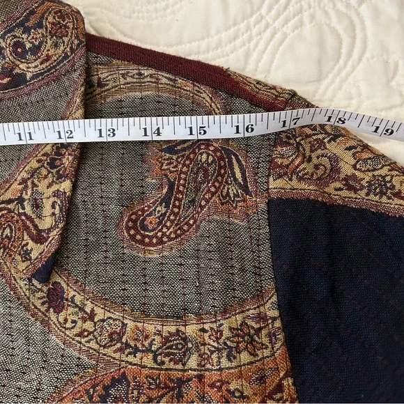 Mirasol Full Length Duster Beautiful Multicolor Jacket Sz: L - Picture 7 of 10